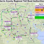 Map Of Harris County, Texas (Houston Area) Toll Roads Free For   Harris County Texas Map