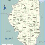 Map Of Illinois Counties With Names Towns Cities Printable   Illinois State Map Printable