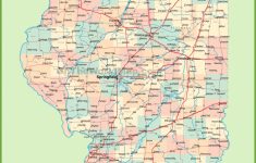 Map Of Illinois With Cities And Towns - Illinois County Map Printable