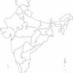 Map Of India Without Names Blank Political Map Of India Without   India Political Map Outline Printable