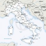 Map Of Italy Political In 2019 | Free Printables | Map Of Italy   Printable Map Of Italy With Cities