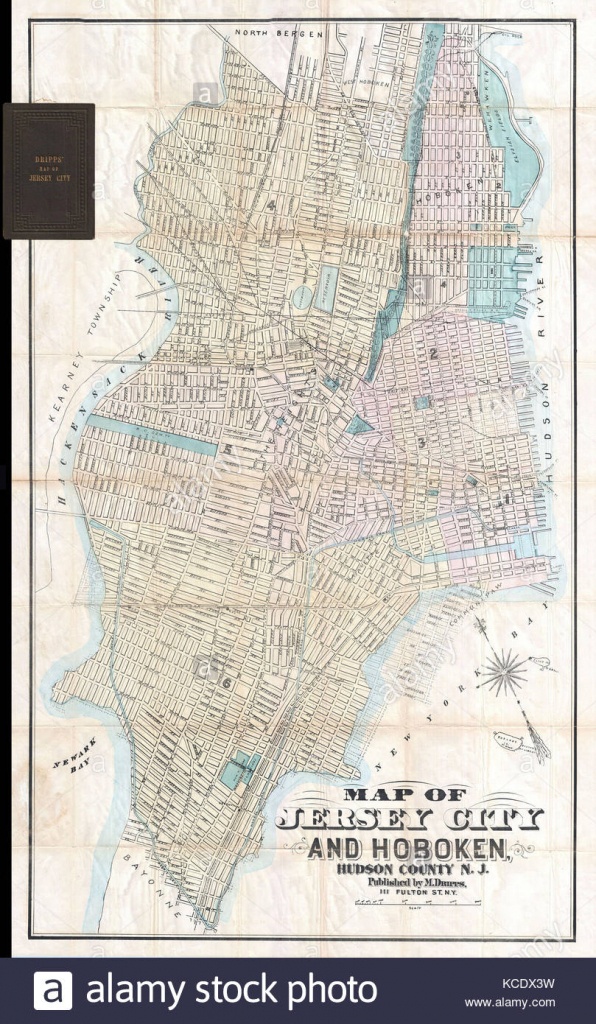 Map Of Jersey City Stock Photos &amp;amp; Map Of Jersey City Stock Images - Printable Street Map Of Jersey City Nj