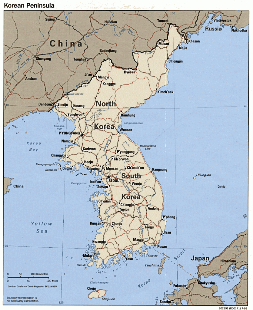 Map Of Korea - Free Printable Maps - Printable Map Of Korea