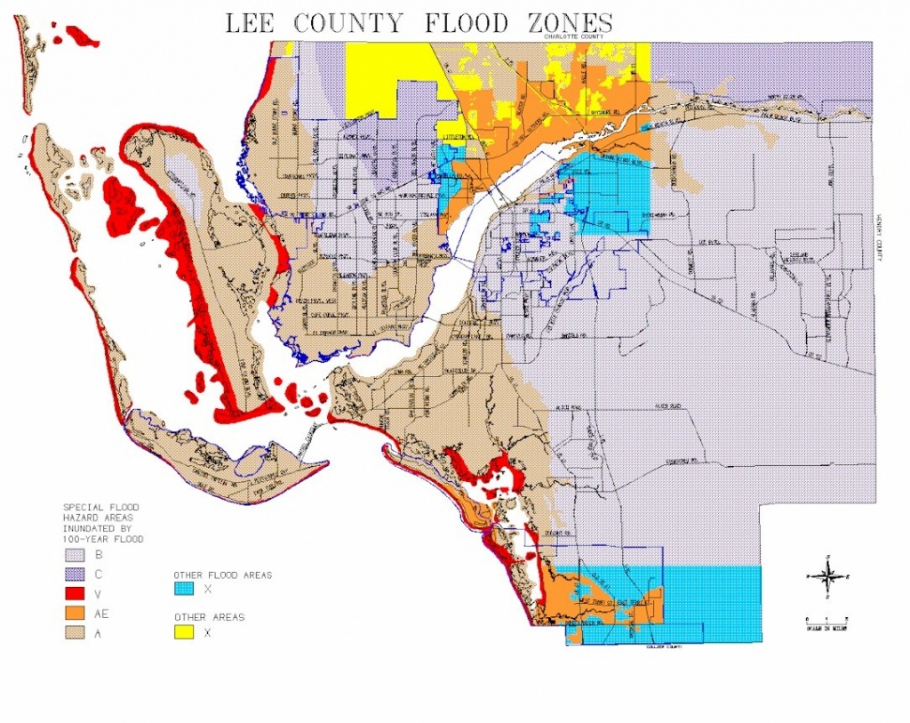 Map Of Lee County Flood Zones - Florida Flood Plain Map