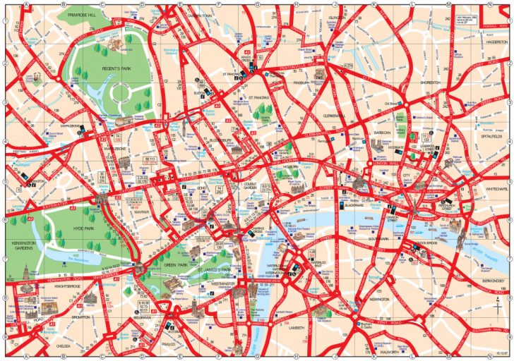 London Sightseeing Map Printable