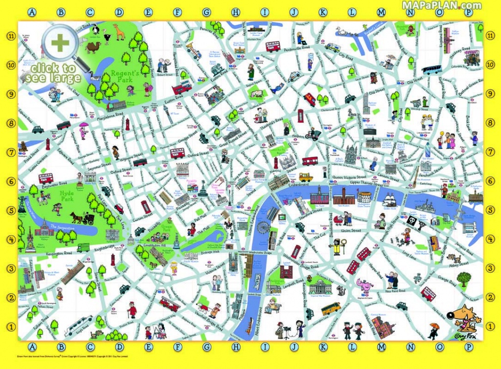 Map Of London With Landmarks Stock Illustration For - Capitalsource - Printable Children&amp;amp;#039;s Map Of London