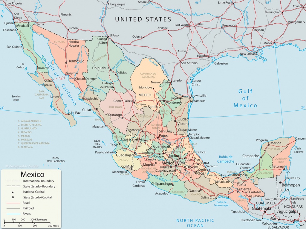 Map Of Mexico - Baja California, Cancun, Cabo San Lucas - Map Of Southern California And Northern Mexico