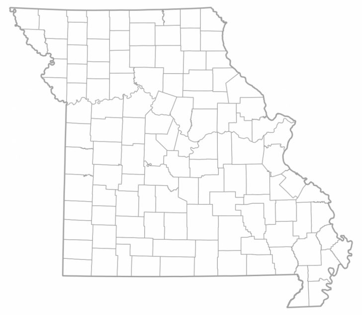 Printable Blank Map Of Missouri