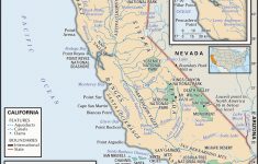 Map Of National Parks And Monuments Of The State Of California [1449 - Map Of California National Parks And Monuments