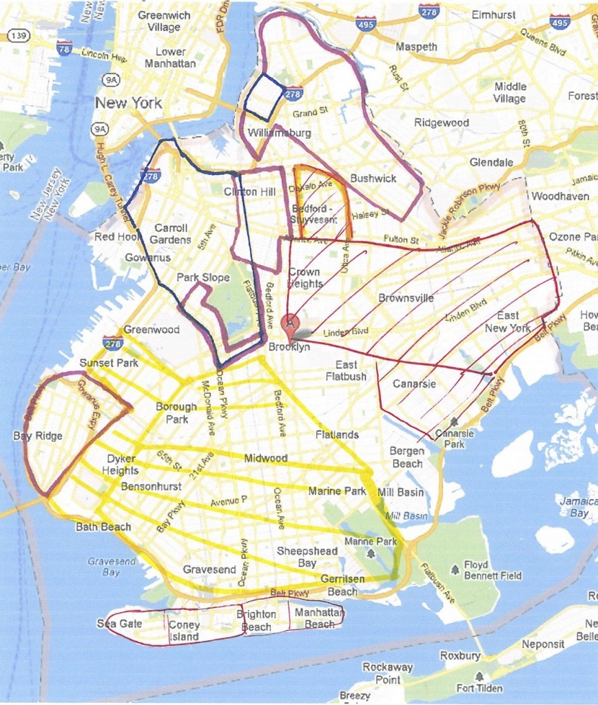 Map Of Neighborhoods To Avoid In Brooklyn | Renting Prep | Safe - Printable Map Of Brooklyn Ny Neighborhoods
