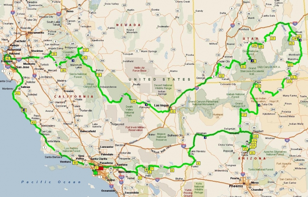 Map Of Nevada California Road Map California Arizona Map In Map Road Map Of California Nevada And Arizona 