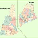 Map Of New Hampshire And Maine   Printable Road Map Of Maine