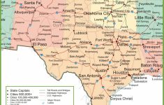 Map Of New Mexico, Oklahoma And Texas - Complete Map Of Texas