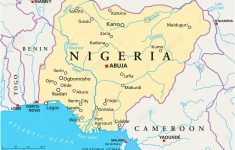 Map Of Nigeria Stock Photos &amp; Map Of Nigeria Stock Images - Alamy - Printable Map Of Nigeria
