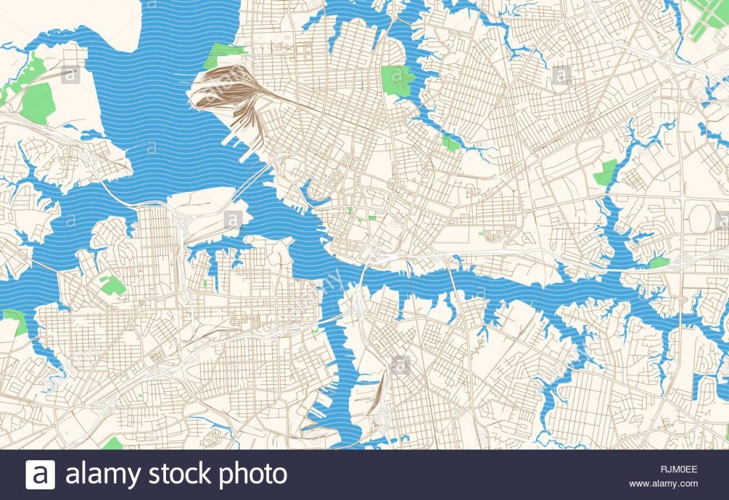 Map Of Norfolk Stock Vector Images - Alamy - Printable Map Of Norfolk Va