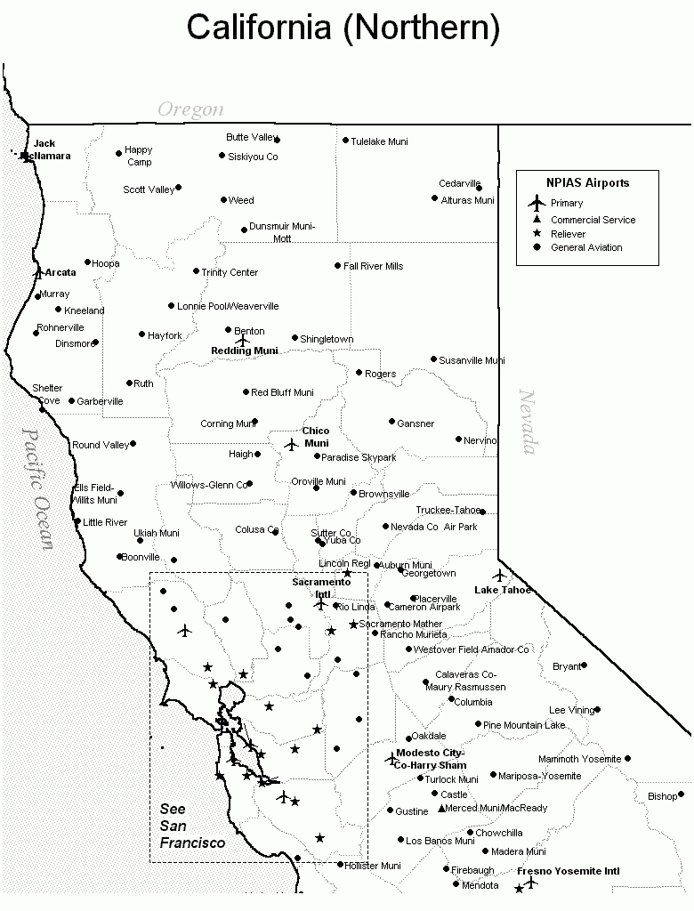 Map Of Northern California Cities | Laserexcellence - Map Of Northern California Cities