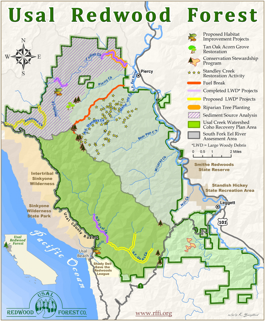 Map Of Northern California Redwood Forest – Map Of Usa District - Redwoods Northern California Map
