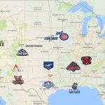 Map Of Pacific Coast League (Pcl) Teams | Minor League Baseball   California Baseball Teams Map