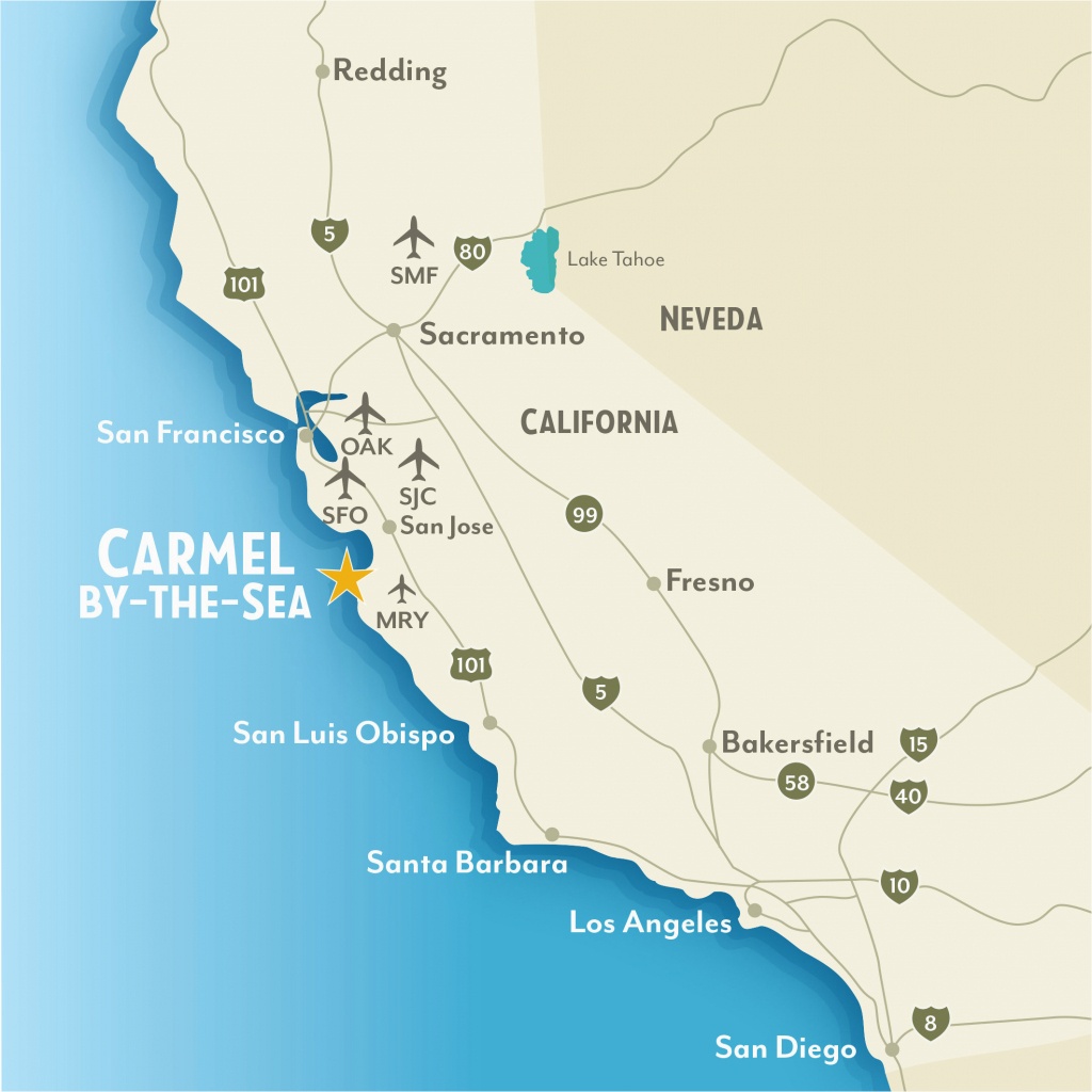 Map Of Pebble Beach California Google Maps Monterey California - Carmel California Map
