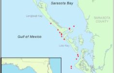 Map Of Sampling Area Off Sarasota, Fl Showing Locations Of A - Map Of Sarasota Florida Area