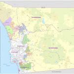 Map Of San Diego County   Printable Map Of San Diego County   San Diego On A Map Of California