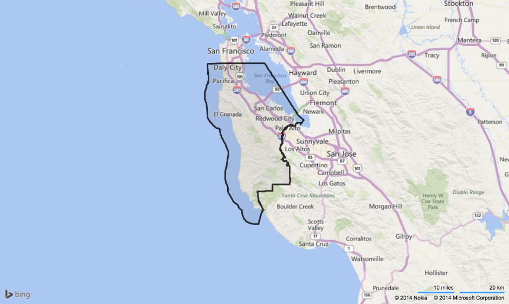 Map Of San Mateo County Ca And Travel Information | Download Free - San Mateo California Map