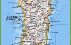 Map Of Sardinia With Cities And Towns - Printable Map Of Sardinia