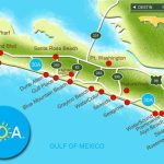 Map Of Scenic 30A And South Walton, Florida   30A Panhandle Coast   Blue Mountain Beach Florida Map