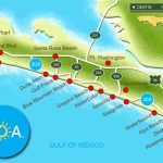 Map Of Scenic Highway 30A/south Walton, Fl Beaches | Florida: The   Alys Beach Florida Map