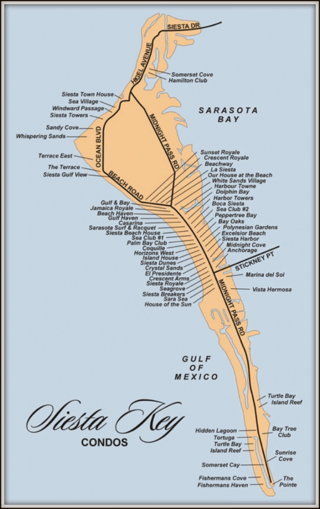 Map Of Siesta Key Florida Condos - Siesta Beach Sarasota Florida Map