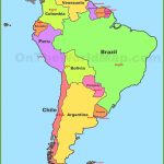 Map Of South America With Countries And Capitals   Printable Map Of South America With Countries