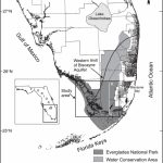 Map Of South Florida Showing The Boundaries Of Everglades National   Map Of Florida Showing The Everglades