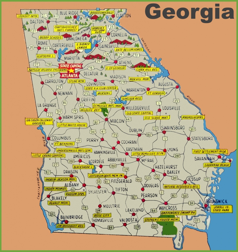 Map Of Southeast Ga And Travel Information | Download Free Map Of - Map Of Northeast Florida And Southeast Georgia