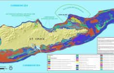 Map Of St. Croix Coral, Reef And Underwater Vegetation | St Croix - Printable Map Of St Croix