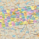 Map Of State Of Tennessee, With Outline Of The State Cities, Towns   Printable Map Of Tennessee With Cities