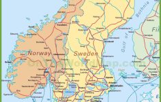 Map Of Sweden, Norway And Denmark - Printable Map Of Norway