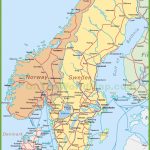 Map Of Sweden, Norway And Denmark   Printable Map Of Sweden