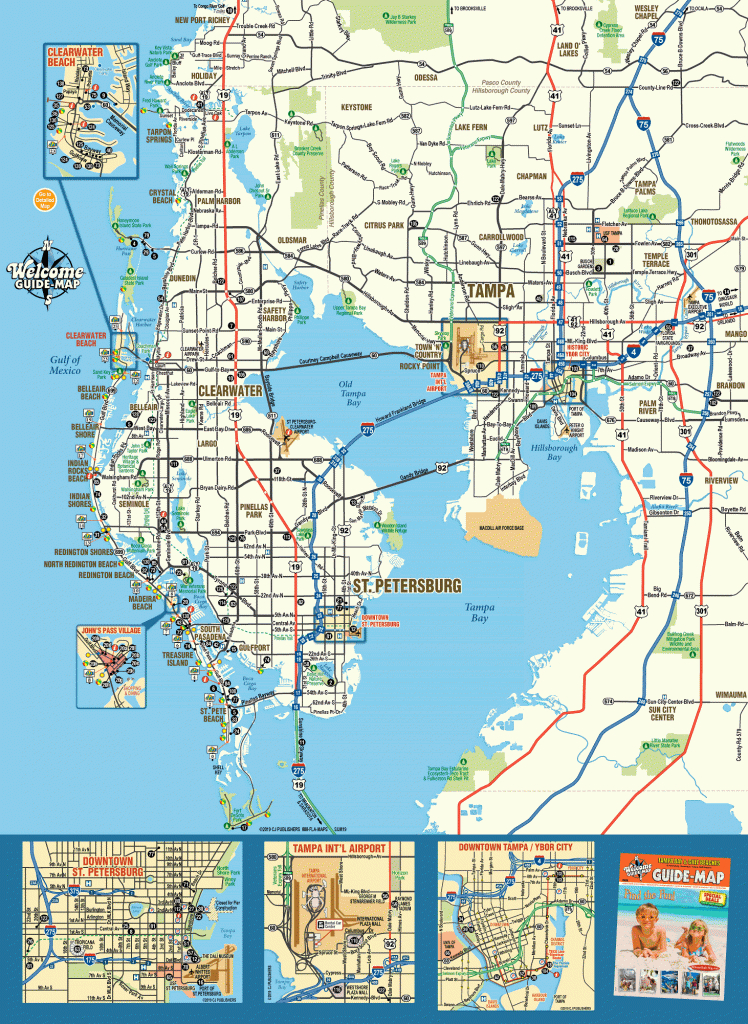 Map Of Tampa Bay Florida - Welcome Guide-Map To Tampa Bay Florida - Map Of Florida Showing Tampa And Clearwater