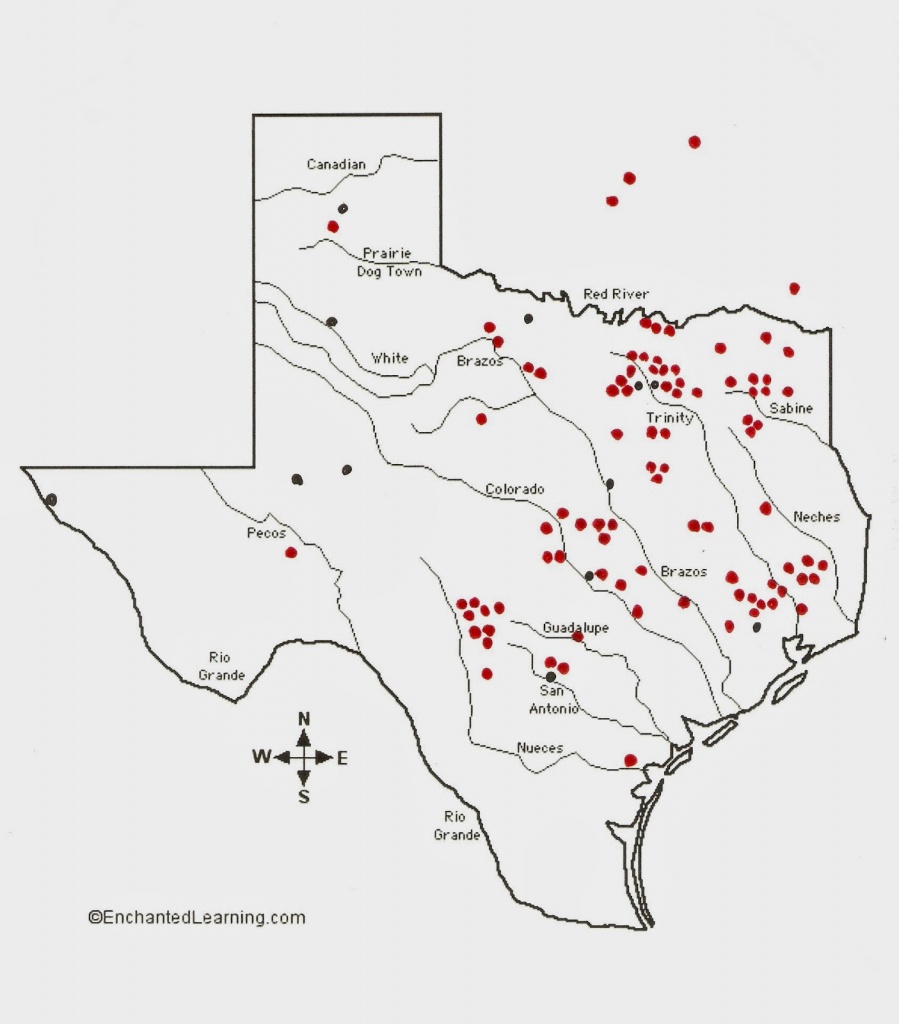 Map Of Texas Rivers And Travel Information | Download Free Map Of - Texas Waterways Map