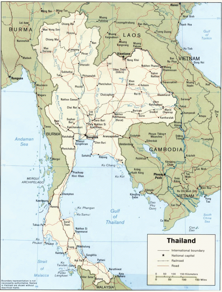 Map Of Thailand, Printable Thailand Map, Thailand Political Map - Printable Map Of Thailand