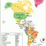 Map Of The Americas #3 | Maps In 2019 | South America Map, America, Map   Printable Map Of The Americas