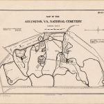 Map Of The Arlington, Va. National Cemetery Showing Drives | Library   Printable Map Of Arlington National Cemetery