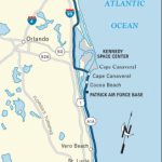 Map Of The Atlantic Coast Through Northern Florida. | Florida A1A   Florida East Coast Beaches Map