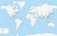 Map Of The Largest Cities In The World - World Map With Cities Printable