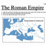 Map Of The Roman Empire Worksheet | Year 7 Pdf   Printable Map Of Ancient Rome