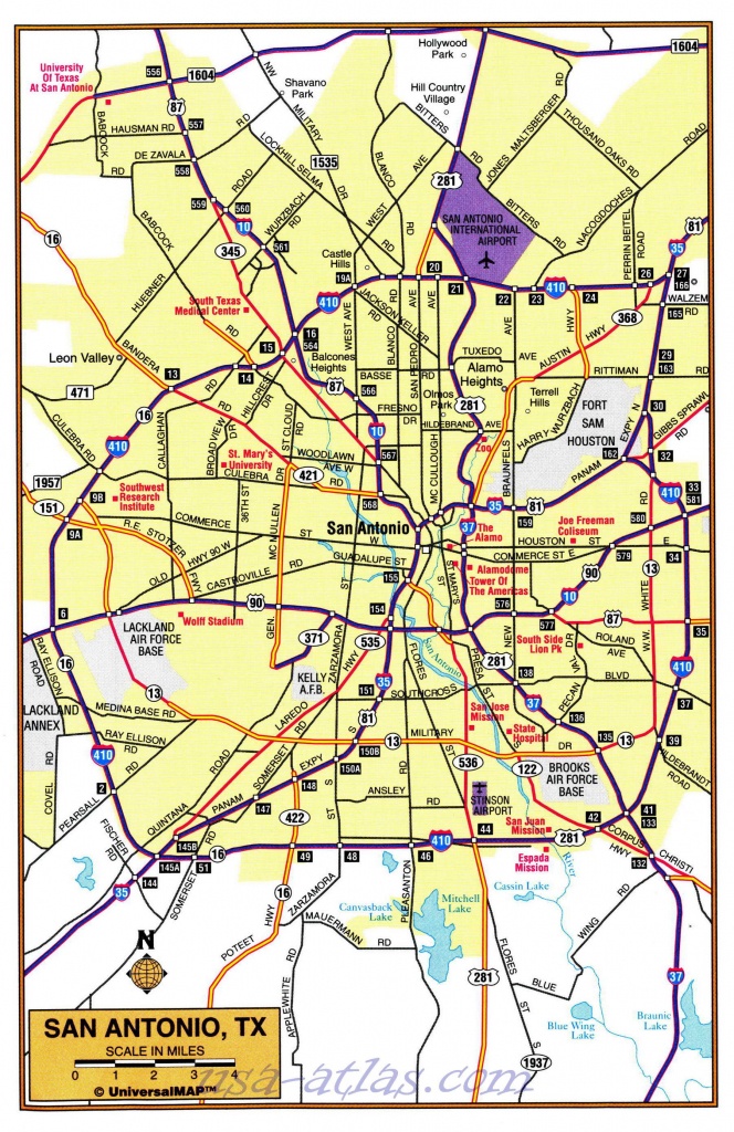 Map Of The Suburbs Of San Antonio. Detailed Map Of The Suburbs Of - San Antonio Texas Maps