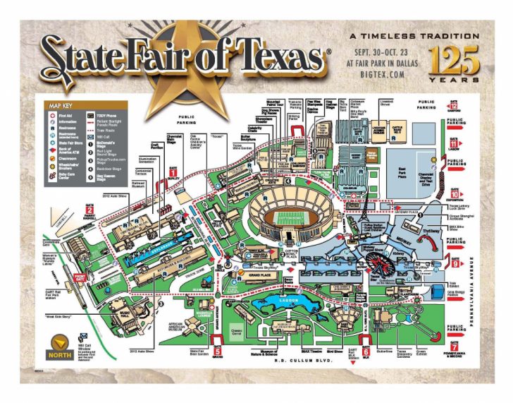 Texas State Fair Parking Map