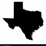 Map Of The Us State Of Texas Royalty Free Vector Image   Free Texas State Map