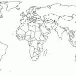 Map Of The World Coloring Page Free Printable For | The World   Printable World Map No Labels