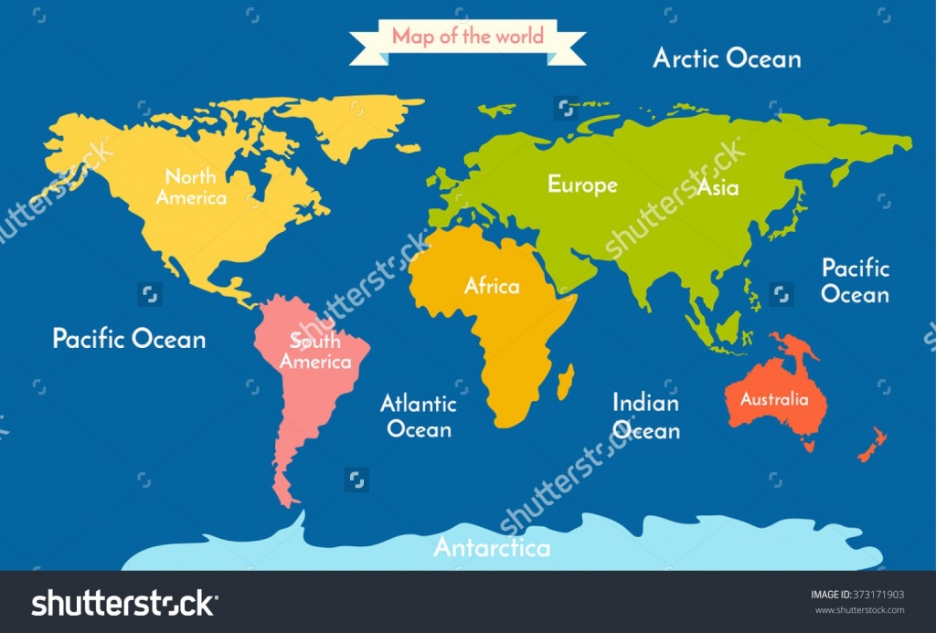 Map Of The World Continents - World Wide Maps - Printable Map Of Oceans And Continents